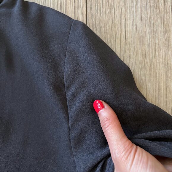 Anthropologie Bishop + Young Sasha Choker Mini Shift Dress Size XS LBD 90s - Picture 12 of 12